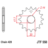 Piñón con goma anti-ruido JT SPROCKETS acero 558 - 428 - motoscamaralweb.com