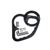Asidero para depósito de gasolina A-SIDER - Negro - motoscamaralweb.com