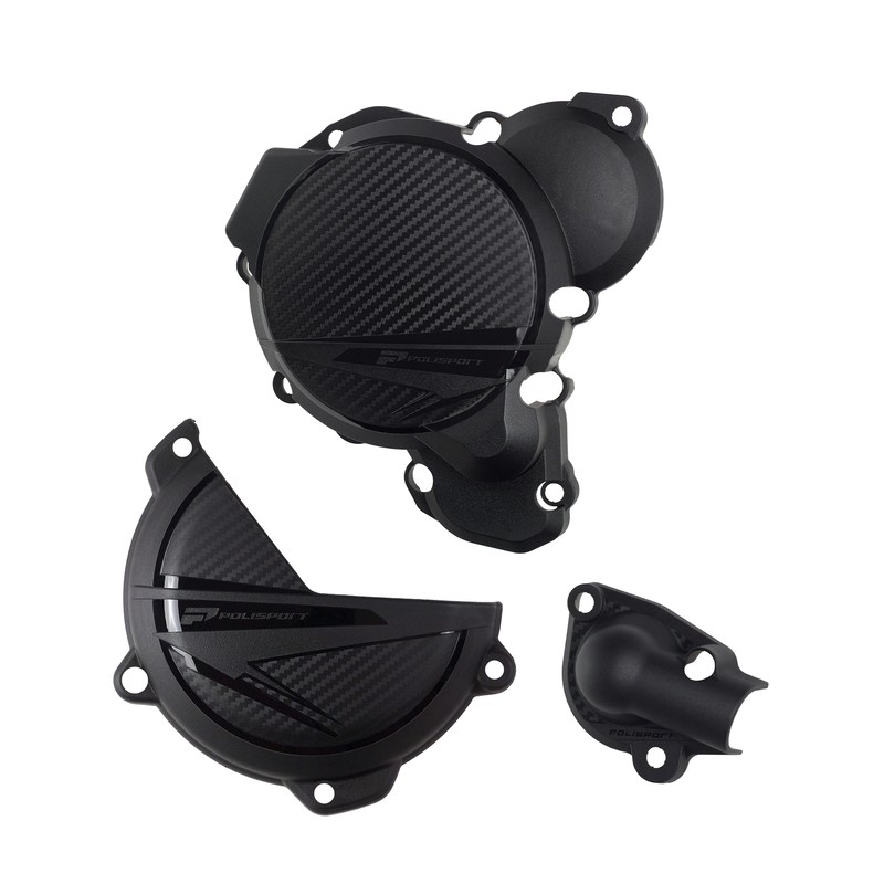 Protector tapa de embrague. encendido y bomba de agua POLISPORT - Negro - motoscamaralweb.com Protector tapa de embrague. encendido y bomba de agua POLISPORT - Negro - motoscamaralweb.com