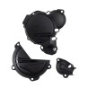 Protector tapa de embrague. encendido y bomba de agua POLISPORT - Negro - motoscamaralweb.com