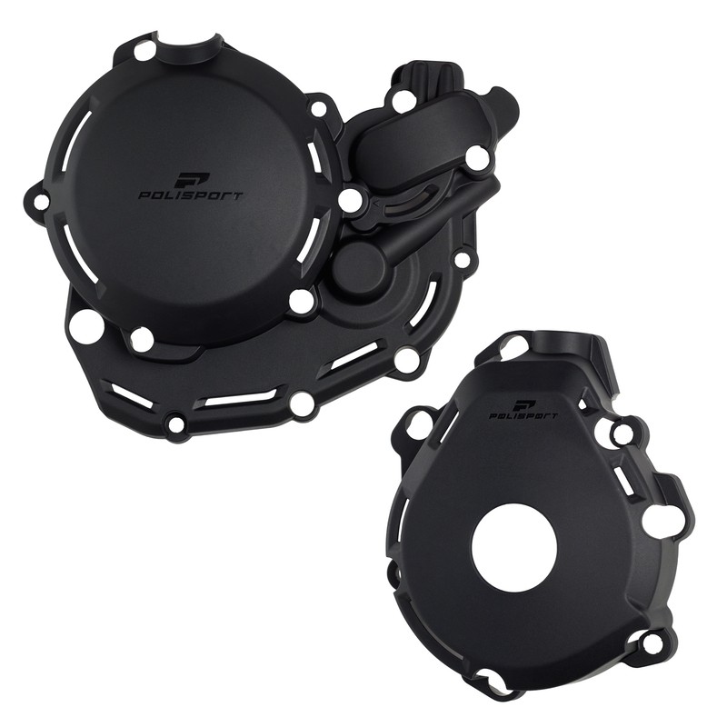 Protector tapa de embrague. encendido y bomba de agua POLISPORT Extreme - Negro - motoscamaralweb.com