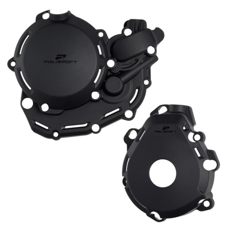 Protector tapa de embrague. encendido y bomba de agua POLISPORT Extreme - Negro - motoscamaralweb.com