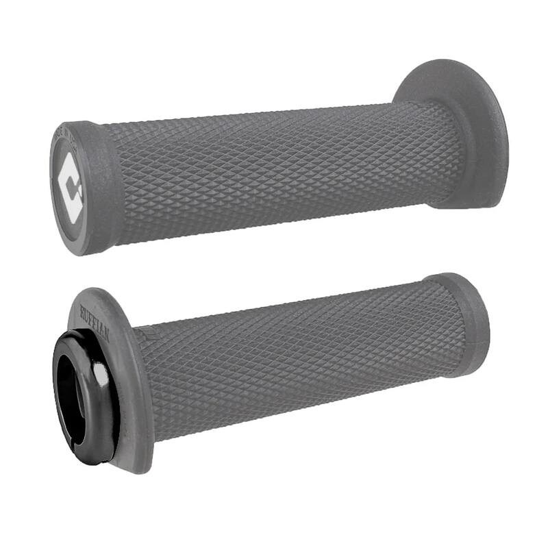 Puños ODI Ruffian 2.1 Lock-On 125mm Quad / Moto de agua - Gris / Negro Puños ODI Ruffian 2.1 Lock-On 125mm Quad / Moto de agua - Gris / Negro