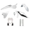 Kit de plástica RACETECH (6 piezas ) - Blanco - motoscamaralweb.com