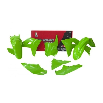 Kit de plástica RACETECH (5 piezas) - Verde - motoscamaralweb.com