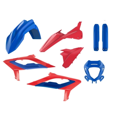 Kit de plástica POLISPORT - Azul / Rojo - motoscamaralweb.com