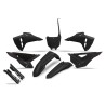 Kit de plástica UFO completo con protectores de horquilla - Negro - motoscamaralweb.com