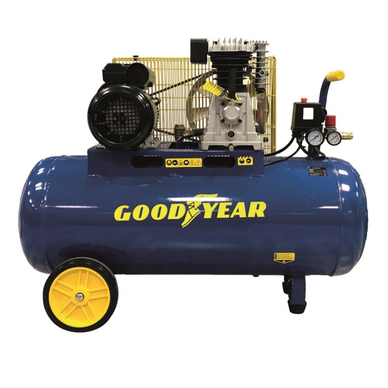 COMPRESOR ELECTRICO GOODYEAR GY 3100B 3HP 100L CORREAS 10BAR- motoscam COMPRESOR ELECTRICO GOODYEAR GY 3100B 3HP 100L CORREAS 10BAR- motoscam