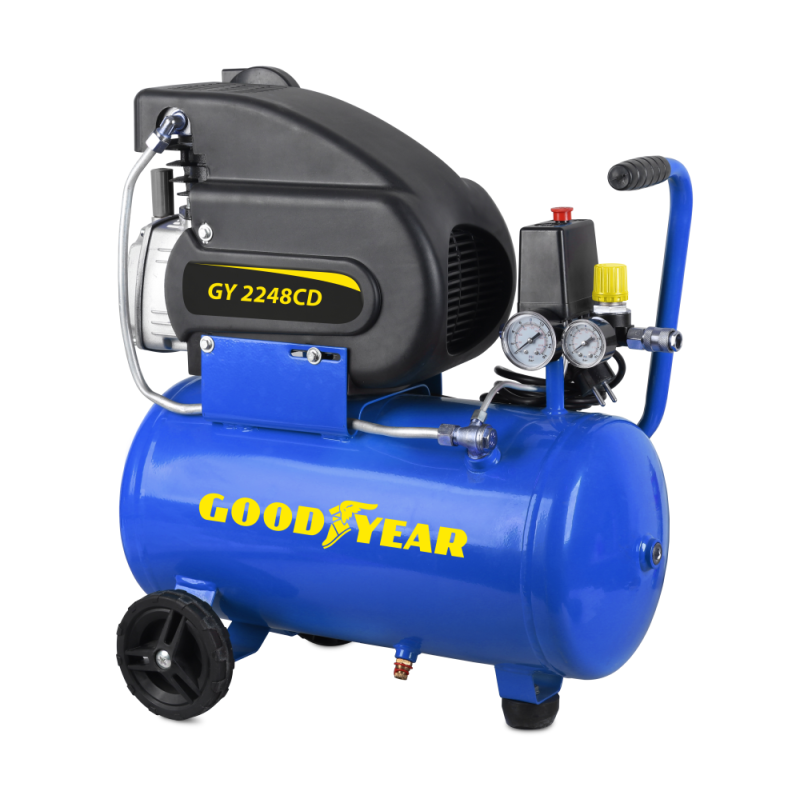 COMPRESOR ELECTRICO GOODYEAR GY2248CD 2HP 24L 8 BAR 220V/50HZ- motosca COMPRESOR ELECTRICO GOODYEAR GY2248CD 2HP 24L 8 BAR 220V/50HZ- motosca