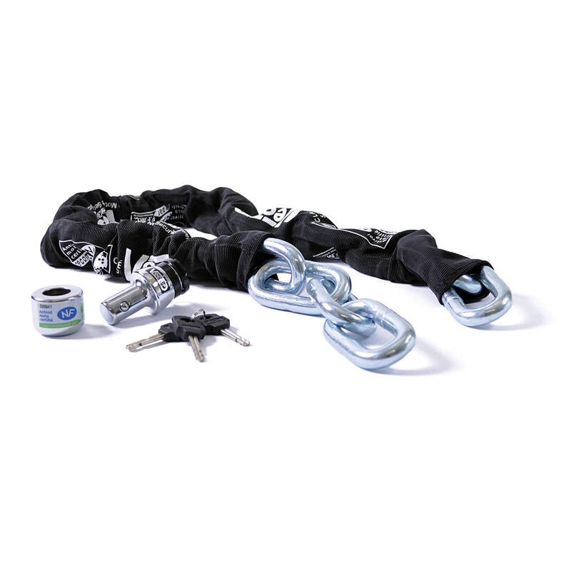 Kit antirrobo VECTOR Padlock Ø21mm + Cadena Ø14mm / 1.8m - SRA / ART / NF-FMCC - motoscamaralweb.com Kit antirrobo VECTOR Padlock Ø21mm + Cadena Ø14mm / 1.8m - SRA / ART / NF-FMCC - motoscamaralweb.com