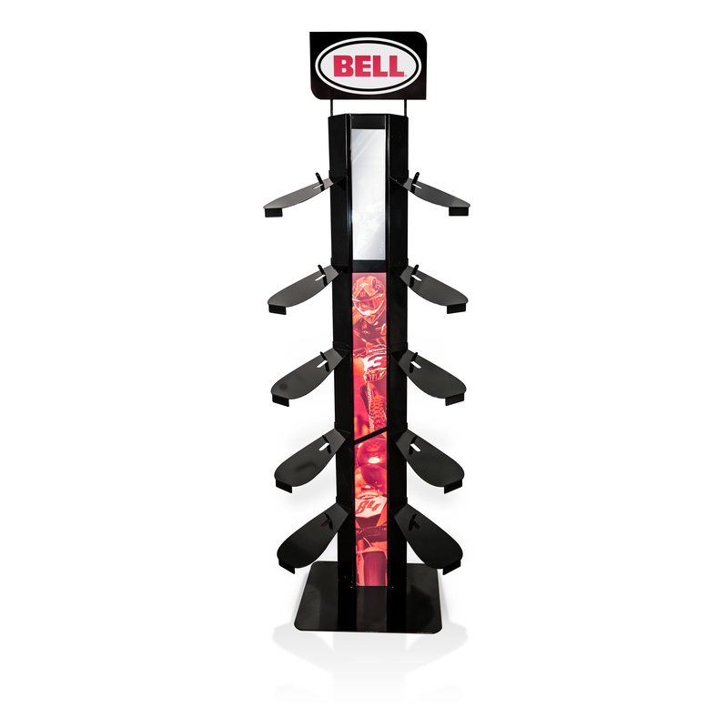 Expositor BELL 10 cascos - motoscamaralweb.com Expositor BELL 10 cascos - motoscamaralweb.com