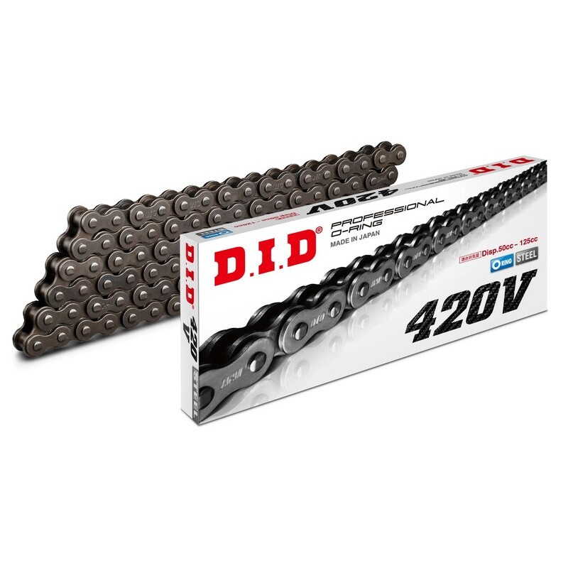 Cadena DID 420V con 146 eslabones negro - motoscamaralweb.com Cadena DID 420V con 146 eslabones negro - motoscamaralweb.com
