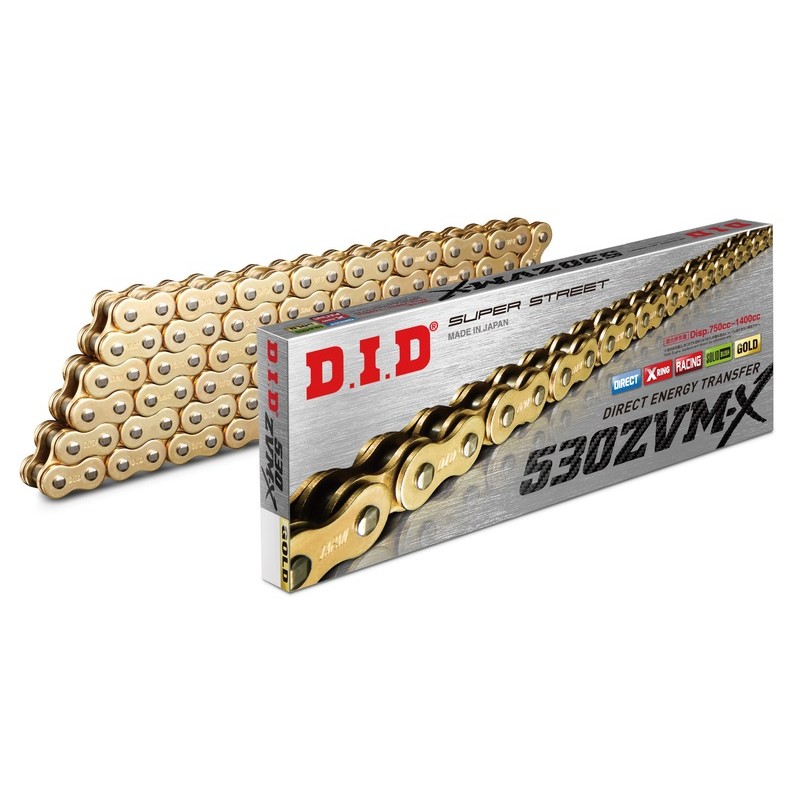 Cadena D.I.D 530ZVM-X X-Ring - Paso 530 - motoscamaralweb.com Cadena D.I.D 530ZVM-X X-Ring - Paso 530 - motoscamaralweb.com