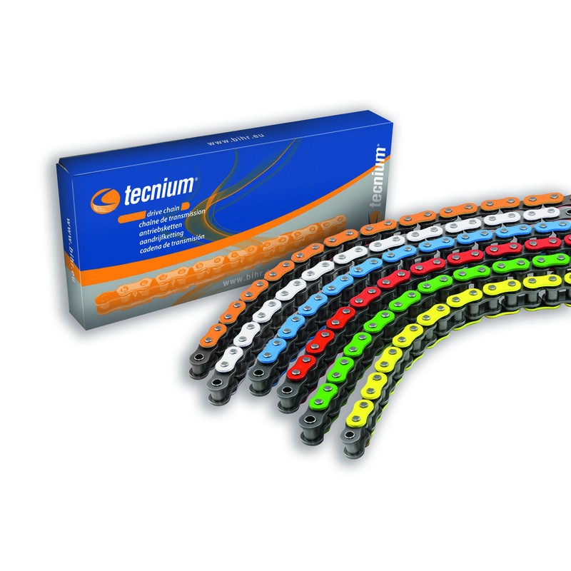 Cadena TECNIUM 420SV naranja flúor - Paso 420 - motoscamaralweb.com Cadena TECNIUM 420SV naranja flúor - Paso 420 - motoscamaralweb.com