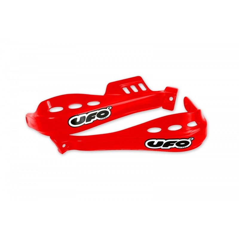 Protector de mano UFO Oklahoma ø28mm incl. kit de montaje - Rojo - motoscamaralweb.com