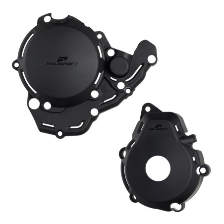 Protector tapa de embrague. encendido y bomba de agua POLISPORT Extreme - Negro - motoscamaralweb.com