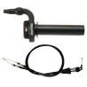 Kit acelerador DOMINO KRE con cables negro - motoscamaralweb.com