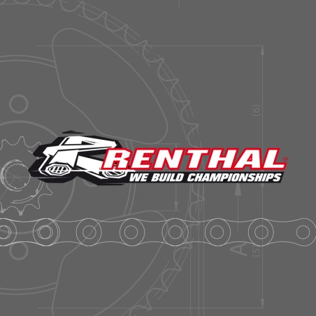 RENTHAL Chain Kit 520R1 14/45 Standard - Ultra-Light Self-Cleaning Rear Sprocket - motoscamaralweb.com