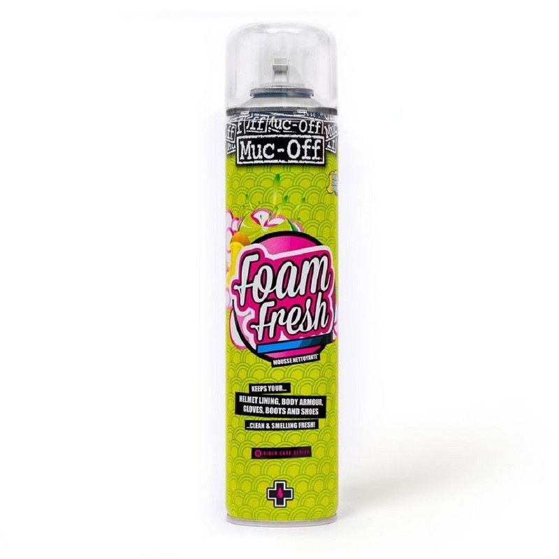 Espuma limpiador antibacteriano MUC-OFF Helmet Foam Fresh Spray 400mlx12 - motoscamaralweb.com Espuma limpiador antibacteriano MUC-OFF Helmet Foam Fresh Spray 400mlx12 - motoscamaralweb.com