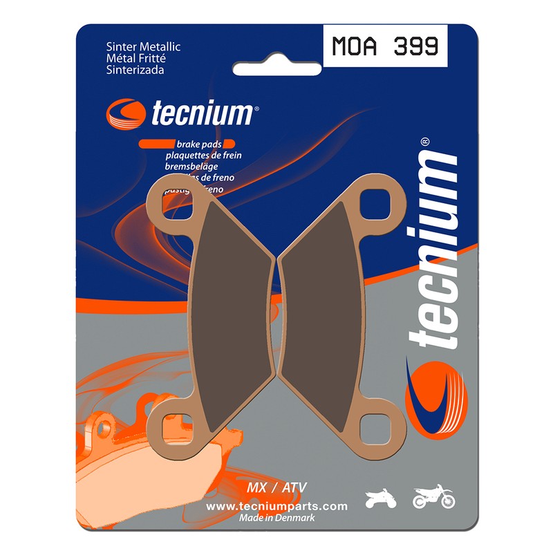 Pastillas de freno Tecnium MOA399 Sinterizadas ATV c/disco acero normal - motoscamaralweb.com Pastillas de freno Tecnium MOA399 Sinterizadas ATV c/disco acero normal - motoscamaralweb.com