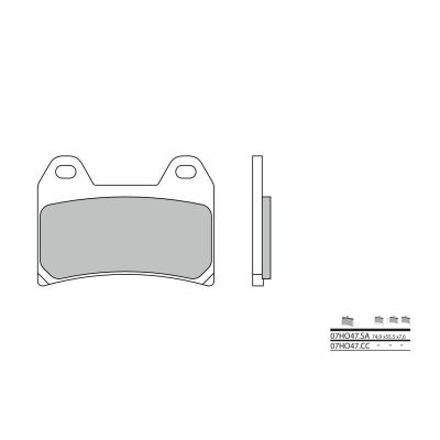 Pastillas de freno sinterizadas Brembo 07HO47SA - motoscamaralweb.com