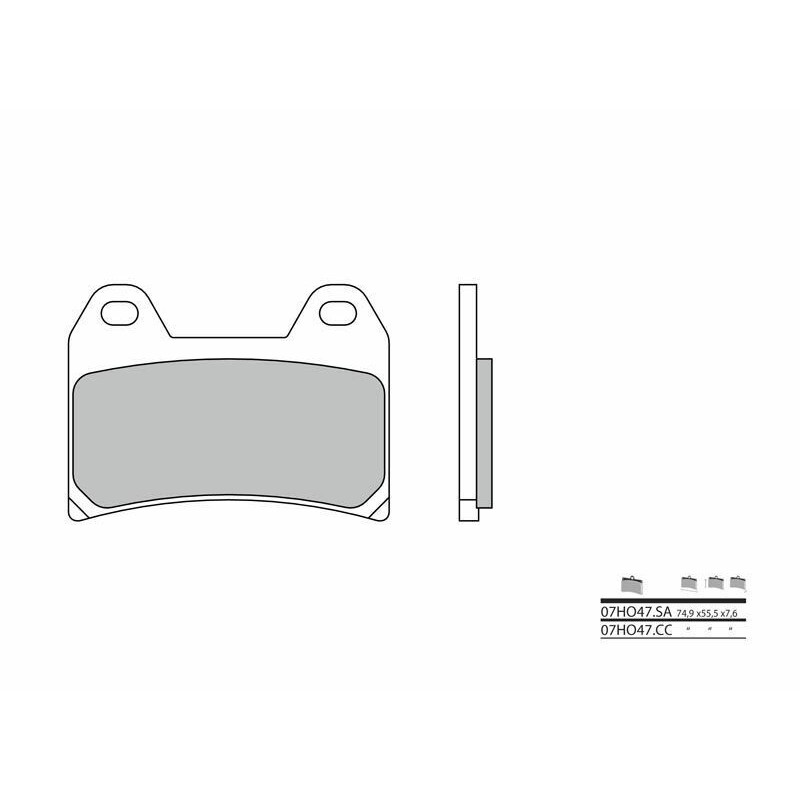 Pastillas de freno sinterizadas Brembo 07HO47SA - motoscamaralweb.com