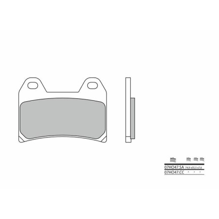 Pastillas de freno sinterizadas Brembo 07HO47SA - motoscamaralweb.com