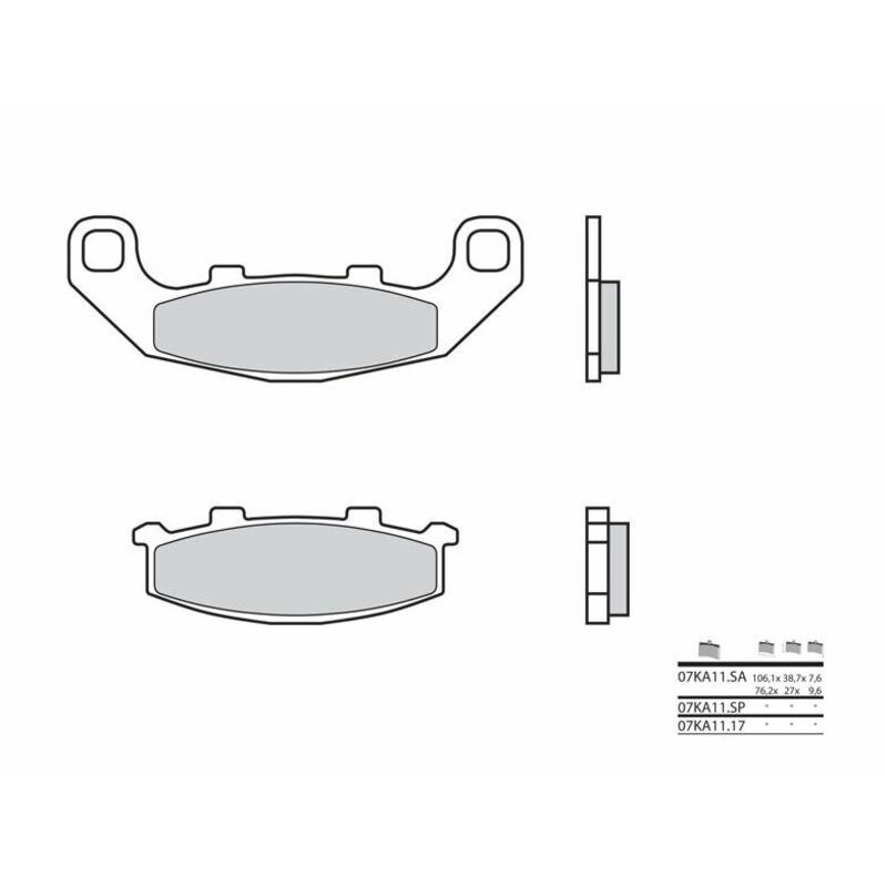 Pastillas de freno orgánicas Brembo 07KA1117 - motoscamaralweb.com Pastillas de freno orgánicas Brembo 07KA1117 - motoscamaralweb.com