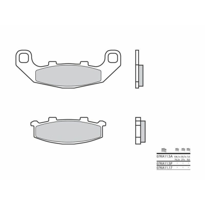 Pastillas de freno sinterizadas Brembo 07KA11SP - motoscamaralweb.com