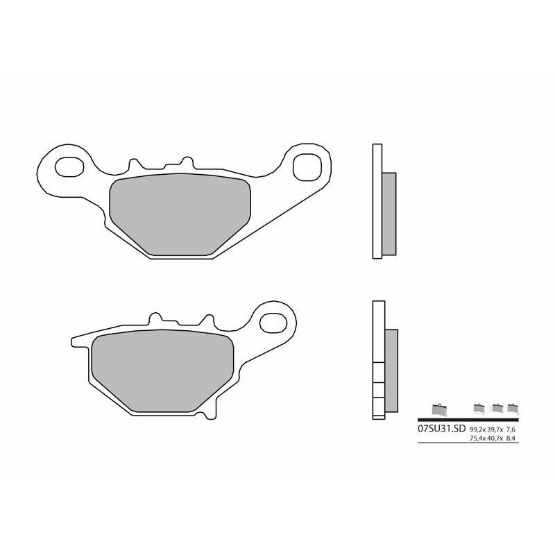 Pastillas de freno sinterizadas Brembo 07SU31SD - motoscamaralweb.com