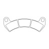 Juego de pastillas sinterizadas CL BRAKES (1247ATV1) - motoscamaralweb.com