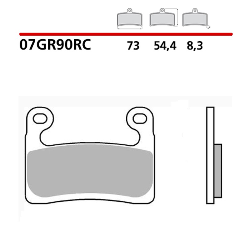 Pastillas de freno sinterizadas Brembo 07GR90RC - motoscamaralweb.com