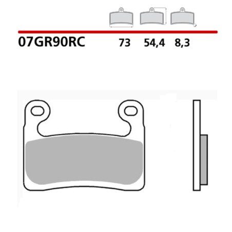 Pastillas de freno sinterizadas Brembo 07GR90RC - motoscamaralweb.com