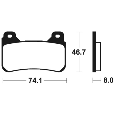 Pastillas de freno TECNIUM sintetizadas - MTR309 - motoscamaralweb.com