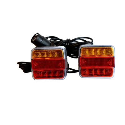 KIT SEÑALIZACION MAGNETICO LED GOODYEAR 12M-2.5M. 7 POLOS- motoscamara