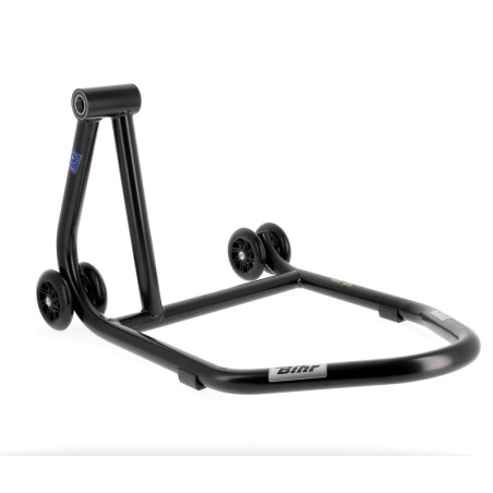 Caballete monobrazo izquierdo BIHR Home Track color negro mate y ruedas negras - motoscamaralweb.com