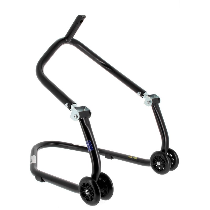 Caballete delantero al chasis BIHR Home Track color negro mate y ruedas negras - motoscamaralweb.com Caballete delantero al chasis BIHR Home Track color negro mate y ruedas negras - motoscamaralweb.com