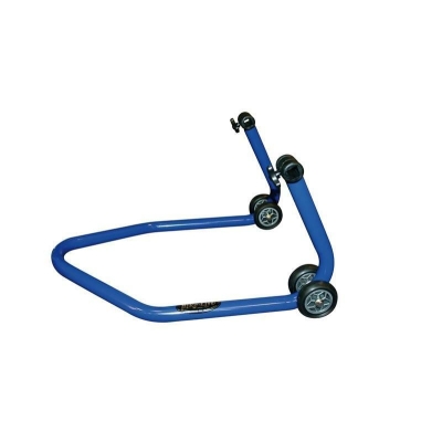Caballete trasero BIKE LIFT universal Azul con soportes en V- RS -17 - motoscamaralweb.com
