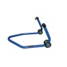 Caballete trasero BIKE LIFT universal Azul con soportes en V- RS -17 - motoscamaralweb.com