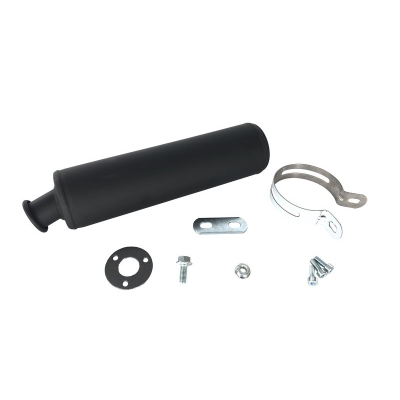 Silencioso TECNIUM acero negro Derbi / Gilera / Aprilia - motoscamaralweb.com