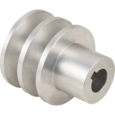 POLEA ALUMNINIO DOBLE CANAL INT. 15.75MM EXT.55MM CANAL 12MM- motoscao