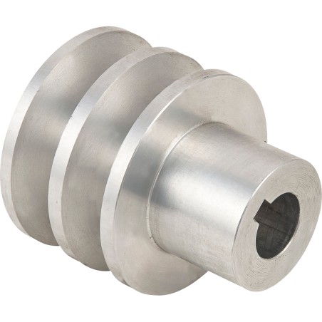 POLEA ALUMNINIO DOBLE CANAL INT. 15.75MM EXT.55MM CANAL 12MM- motoscao