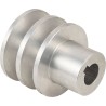 POLEA ALUMNINIO DOBLE CANAL INT. 15.75MM EXT.55MM CANAL 12MM- motoscao