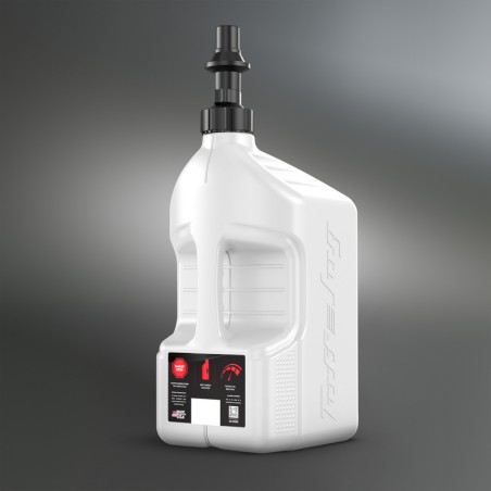 Garrafa de gasolina TUFF JUG blanco con tapón Ripper G3 - 5G/20L - motoscamaralweb.com