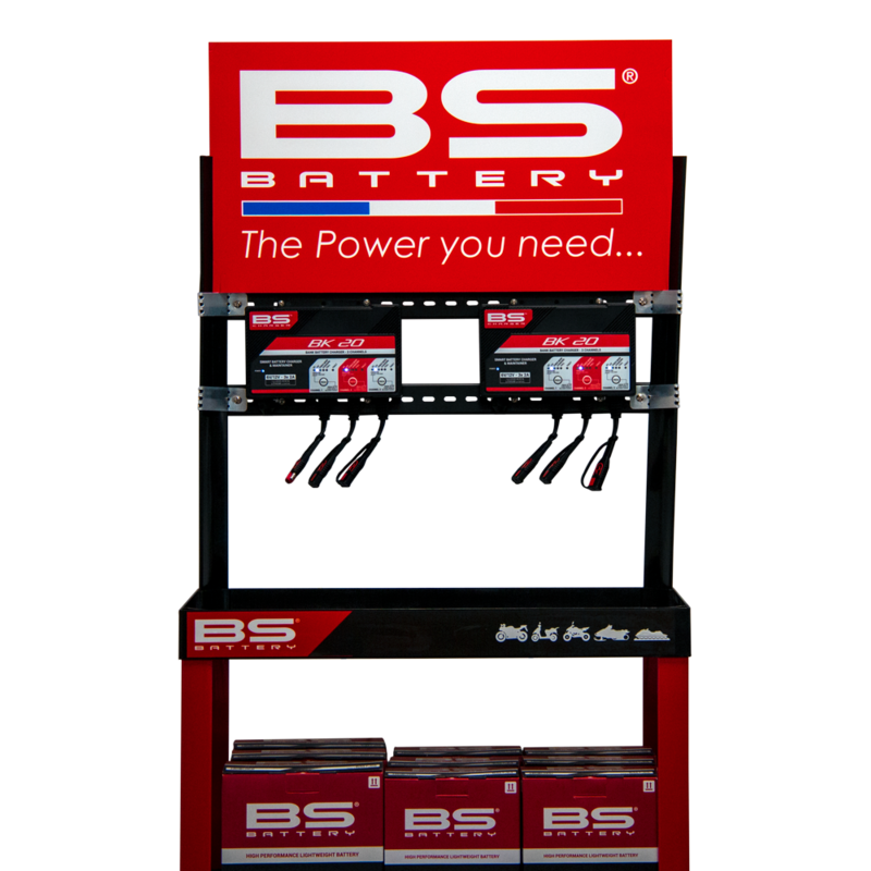 Expositor BS BATTERY + 2 cargadores BK20 - motoscamaralweb.com Expositor BS BATTERY + 2 cargadores BK20 - motoscamaralweb.com