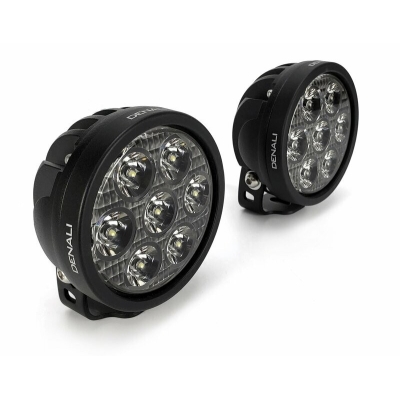 Kit de faro auxiliar LED DENALI D7 con cableado premium - Universal - motoscamaralweb.com