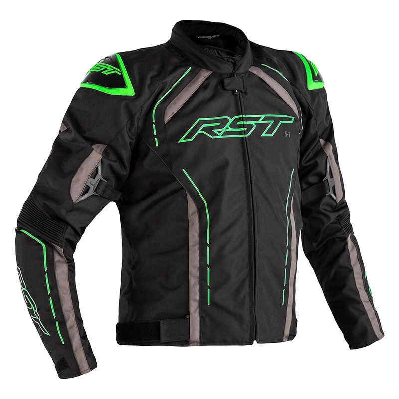 Chaqueta (Textil) RST S-1 Negro/Gris/Verde Neon. 54 EU/Talla L - motoscamaralweb.com Chaqueta (Textil) RST S-1 Negro/Gris/Verde Neon. 54 EU/Talla L - motoscamaralweb.com