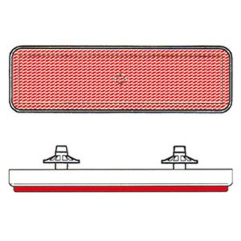 Catadióptrico rectangular trasero V PARTS - motoscamaralweb.com Catadióptrico rectangular trasero V PARTS - motoscamaralweb.com