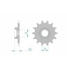 Piñón AFAM acero estándar 21506 - Paso 520 - motoscamaralweb.com