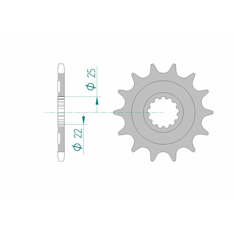 Piñón AFAM acero estándar 27502 - Paso 520 - motoscamaralweb.com Piñón AFAM acero estándar 27502 - Paso 520 - motoscamaralweb.com
